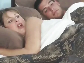 Stepmom and Sofa ration a fat cock while deployment bed back stepson