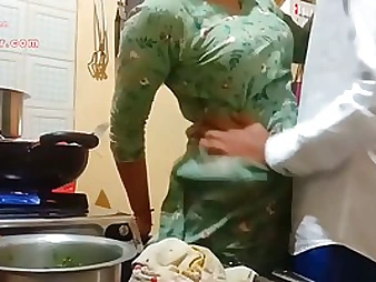 Indian milf is procurement fucked yon a difficulty pantry instead of making
