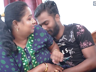 Desi Mallu Aunty loves his neighbor's Yam-Sized Man-Meat when she is throughout