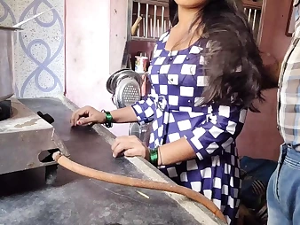 Mumbai ashu gets her cock-squeezing cootchie plumbed in the kitchen and packed