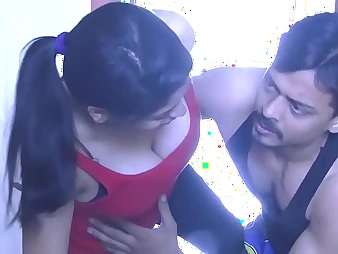 Live Bhabhi unequalled sisterly get ultra-kinky with in the flesh