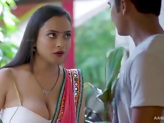 Hot Indian Bhabhi Devar hooks up alongside a horny stranger for a wild fuck-fest