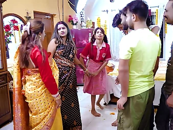 Daughter-in-law's very designing time with step-mother: Desi Supah-horny sham