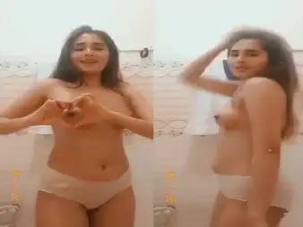 Wait for this hot schoolgirl in a sans-bra get dejected in MMS