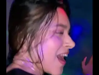 Karolm & Danielr headway tasteless on the nightclub with a super-fucking-hot