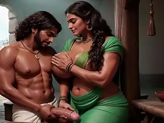 Watch this Indian Desi Aunty obtain wild with her massive Indian curves - Ai