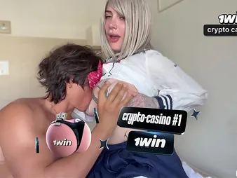 A beefy boy has his way with a super-steamy Latina in an powerful boxing-match
